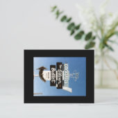 Retro  Neon Sign. Briefkaart (Staand voorkant)