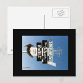 Retro  Neon Sign. Briefkaart (Voorkant / Achterkant)