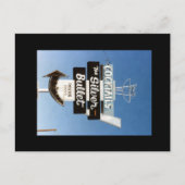 Retro  Neon Sign. Briefkaart (Voorkant)