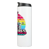 Retro Neon Skeleton Nurse - Funny Spooky Medical D Thermosbeker (Geroteerd rechts)