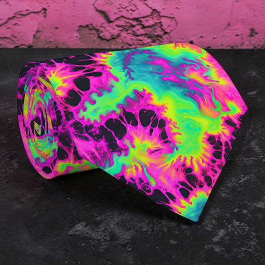 Retro Neon Tie-Dye Heren Das