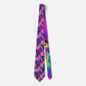 Retro Neon Tie-Dye Heren Das (Voorkant)