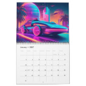 Retro Neon Toekomst 2024 Kalender (Jan 2027)