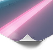 Retro Neon Tunnel Speed Car Art Perfect Poster (Hoek)