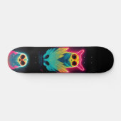 Retro Neon Vaporwave Ownership Board Persoonlijk Skateboard (Horizontaal)