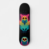 Retro Neon Vaporwave Ownership Board Persoonlijk Skateboard (Voorkant)