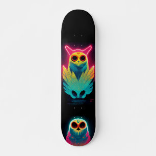 Retro Neon Vaporwave Ownership Board Persoonlijk Skateboard