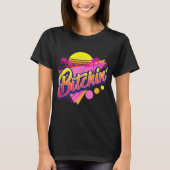 Retro Neon Vetco Design T-shirt (Voorkant)