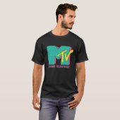 Retro Neon Vibes Logo – 80s Aesthetic Desi T-Shirt (Voorkant volledig)