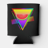 Retro Neon Watermeloen Blikjeskoeler (Voorkant)