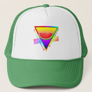 Retro Neon Watermeloen Trucker Pet