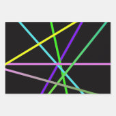 Retro Neon Wrapping Paper Flat Sheet Set 3 (Voorkant 3)