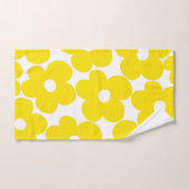 Retro Neon Yellow Daisies #1 #decor #art Bad Handdoek (Handdoek)