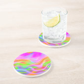 Retro neonkleurige onderzetters (Zijkant)