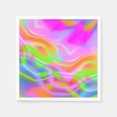 Retro neonkleurige vibe servet (Voorkant)