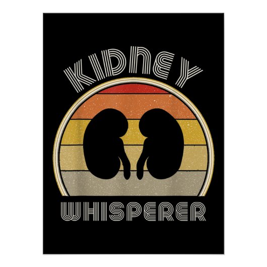 Retro Nephrology Nurse Perfect Poster (Voorkant)