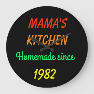 Retro NEPSEON Mama's Thuis Keuken met Datum Grote Klok