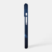 Retro Neptunus Gloed iPhone 16 Hoesje (Linkerkant)