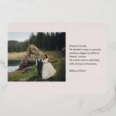 Retro Net Getrouwd Aankondiging Echt Folie Kop (Achterkant)