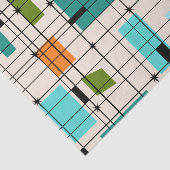 Retro Net & Papieren zakdoekje Starbursts Tissuepapier (Detail)