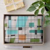 Retro Net & Papieren zakdoekje Starbursts Tissuepapier (Geschenk)