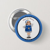 Retro Nette Nancy Ronde Button 5,7 Cm (Voorkant /achterkant)