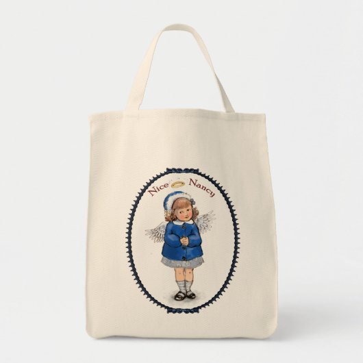 Retro Nette Nancy Tote Bag (Voorkant)