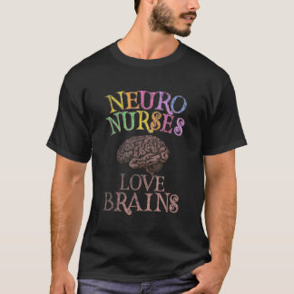 Retro NEURO NURSES LIVE BRAINS Dit is mijn Scary P T-shirt