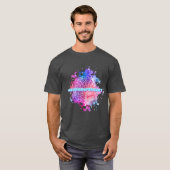 Retro NeuroDivergent Paint Splatter Brain Shirt (Voorkant volledig)