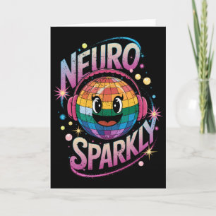 Retro Neurodivergente Neurosparkly Autismespectrum Kaart