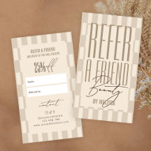 Retro Neutraal Beige Groovy Verwijs een Vriend Kor