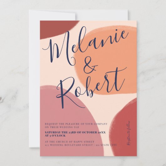 Retro neutraal vormen initialen voor het tint kaart (Voorkant)