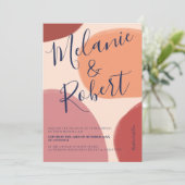 Retro neutraal vormen initialen voor het tint kaart (Staand voorkant)