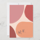 Retro neutraal vormen initialen voor het tint kaart (Achterkant)