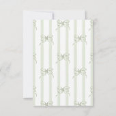 Retro Neutral Bow Cafe Bebe Coffee Baby Shower Bedankkaart (Achterkant)