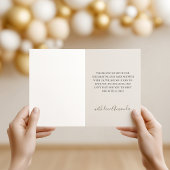 Retro Neutral Bow Cafe Bebe Coffee Baby Shower Bedankkaart