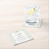 Retro Neutral Bow Cafe Bebe Coffee Baby Shower Kartonnen Onderzetters (Insitu)