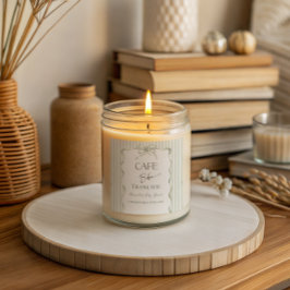 Retro Neutral Bow Cafe Bebe Coffee Baby Shower Vierkante Sticker