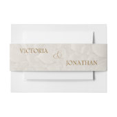 Retro  Neutral Wedding Uitnodigingen Wikkel (Voorkant Voorbeeld)