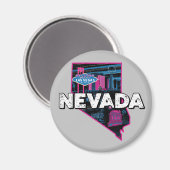 Retro Nevada Silhouette Magneet (Voorkant / Achterkant)