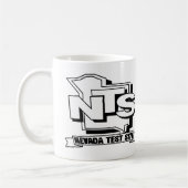Retro Nevada Test Site ontwerp Koffie Mok (Links)