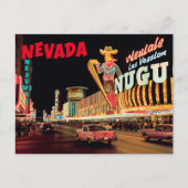 Retro Nevada Vegas Strip Gift Feestdagenkaart (Voorkant)