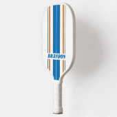 Retro New Amsterdam Board Strepen met Naam Pickleball Paddle (Links)