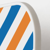 Retro New Amsterdam Chevron met naam Pickleball Paddle (Links Detail)