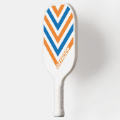 Retro New Amsterdam Chevron met naam Pickleball Paddle (Links)