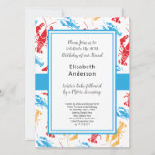 Retro New England Lobster Bake Party Kaart (Voorkant)