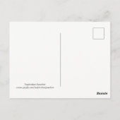 Retro New England Village kerstpostkaart Briefkaart (Achterkant)