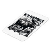 Retro New Hampshire Magneet (Linkerzijde)