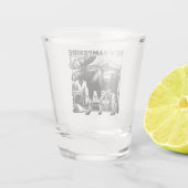 Retro New Hampshire Shot Glas (Achterkant)