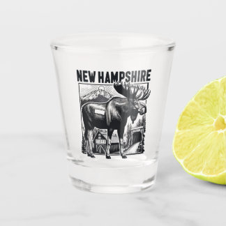 Retro New Hampshire Shot Glas